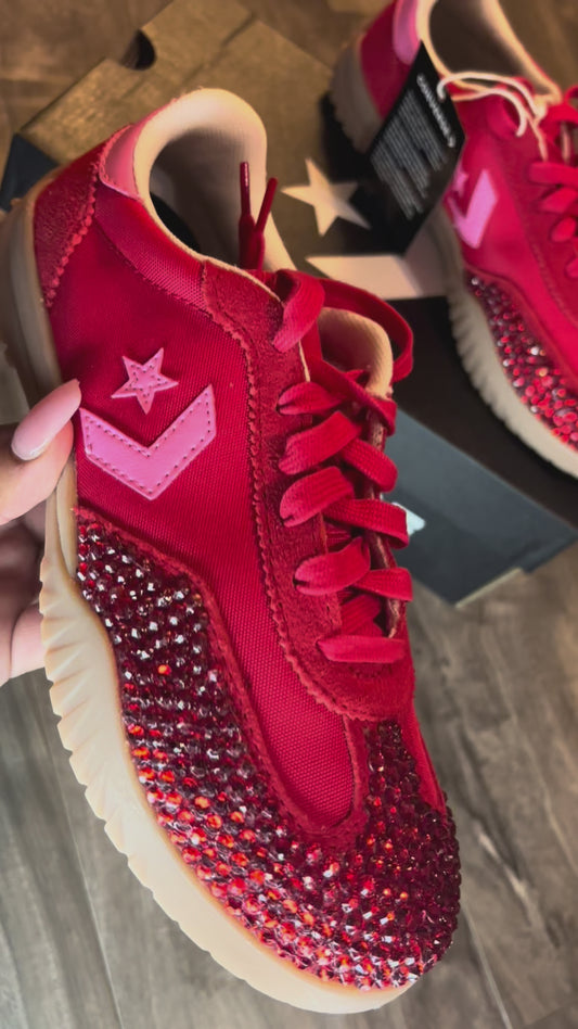 Converse Red/Pink/EGRET-Custom made!